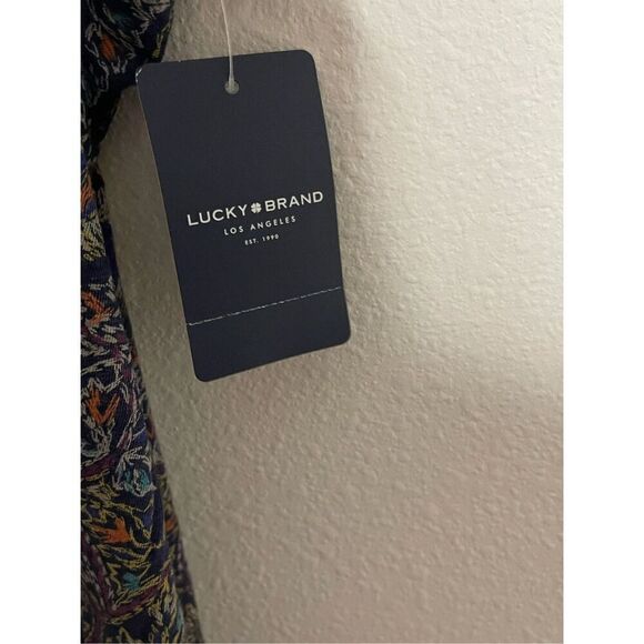 NWT Lucky Brand Plus Boho Paisley Cotton Modal Blend Top Size 2X - Picture 4 of 6